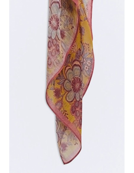 FULAR FLOWERS LINO SS26