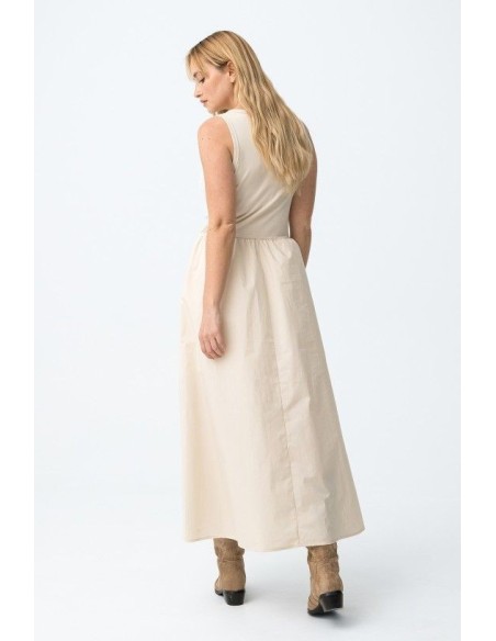 VESTIDO FIJI BEIGE SS26
