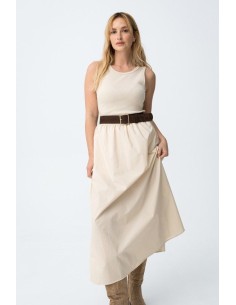 VESTIDO FIJI BEIGE SS26