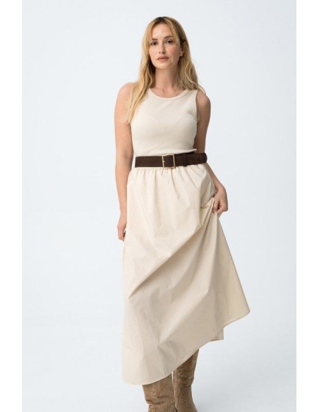 VESTIDO FIJI BEIGE SS26