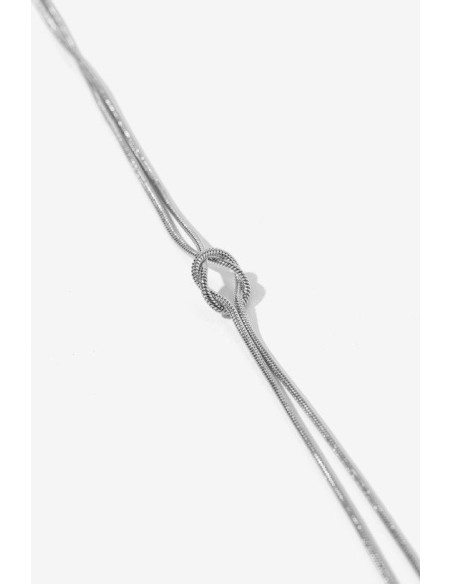 COLLAR PLATEADO PEACH