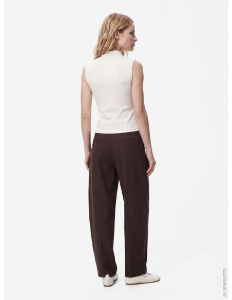 PANTALÓN PCBOSELLA MARRÓN