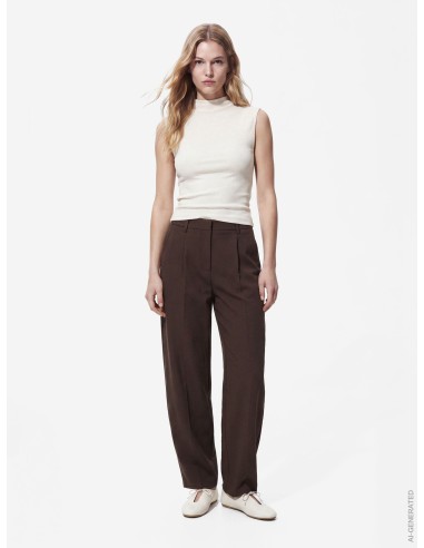 PANTALÓN PCBOSELLA MARRÓN