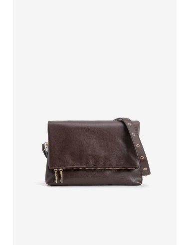 BOLSO MARRÓN TACHUELAS 5126