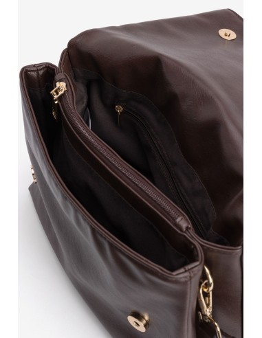 BOLSO MARRÓN TACHUELAS 5126