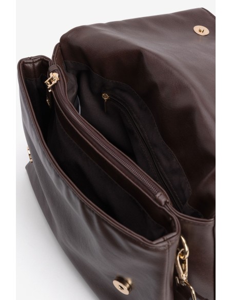 BOLSO MARRÓN TACHUELAS 5126