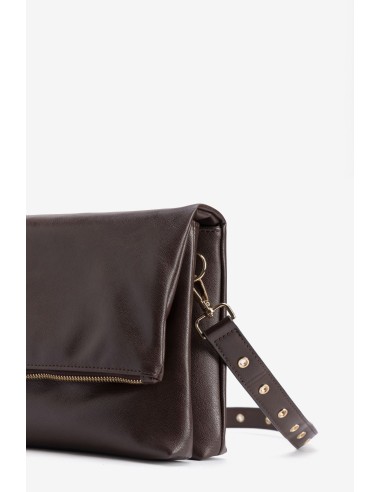 BOLSO MARRÓN TACHUELAS 5126