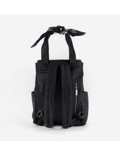 MOCHILA NYLON & BANDANA NEGRO 2