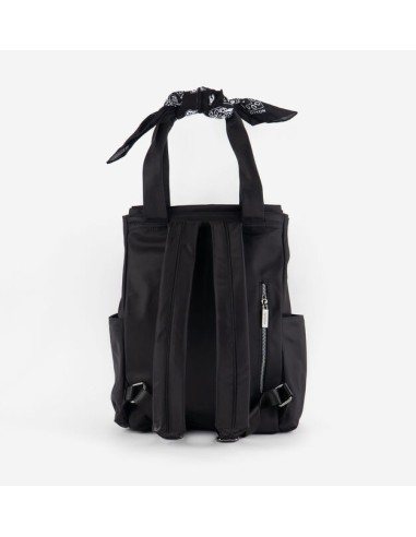 MOCHILA NYLON & BANDANA NEGRO