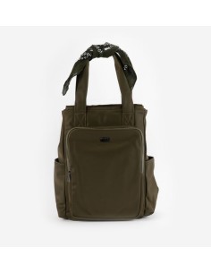 MOCHILA NYLON & BANDANA KAKI