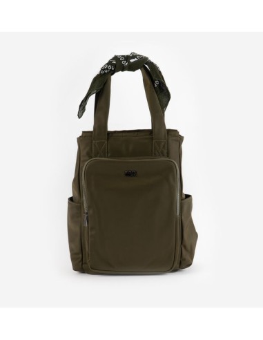 MOCHILA NYLON & BANDANA KAKI