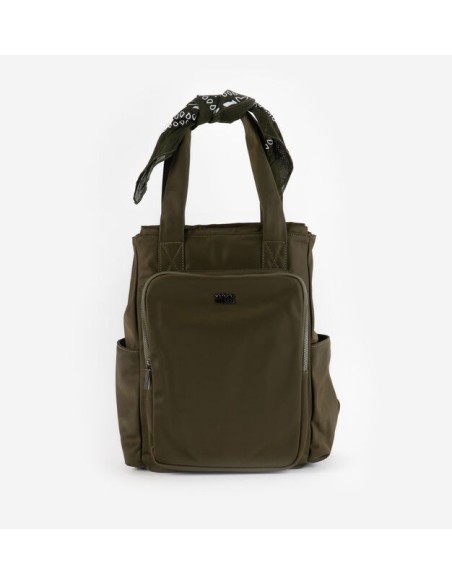 MOCHILA NYLON & BANDANA KAKI