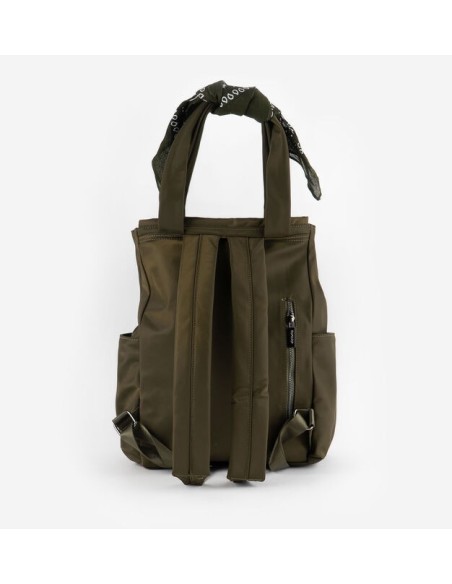 MOCHILA NYLON & BANDANA KAKI
