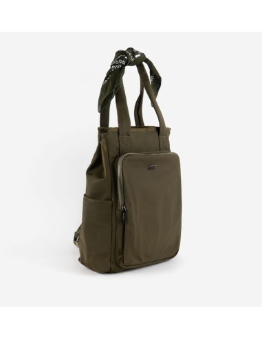 MOCHILA NYLON & BANDANA KAKI