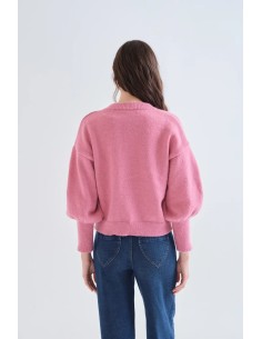 JERSEY ROSA MANGA ABULLONADA 10248 2