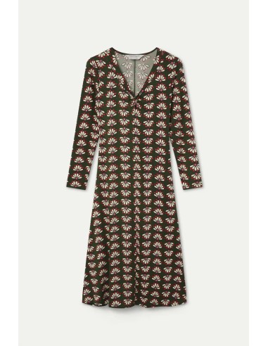 VESTIDO MIDI CON ESTAMPADO GEOMETRY 12002