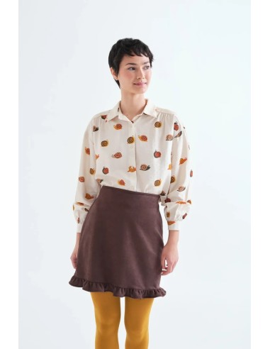 CAMISA CON ESTAMPADO DE CARACOLES 11016