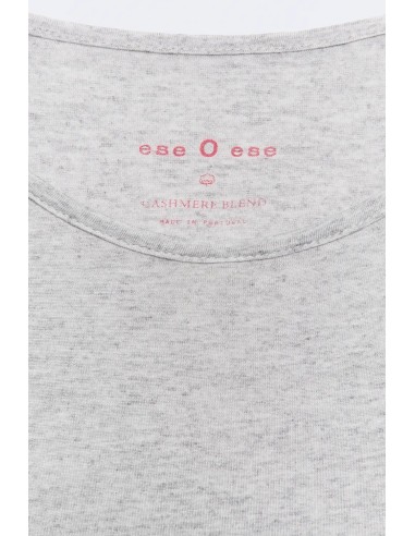 CAMISETA GRIS MODAL CUELLO