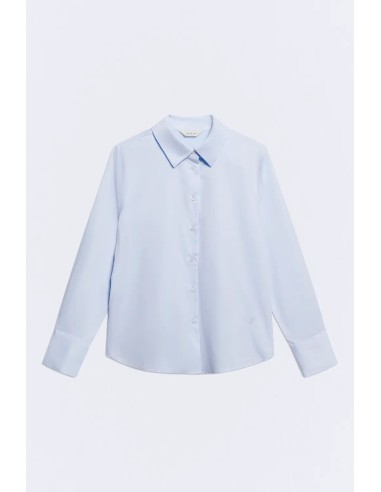 CAMISA MINIMAL ALGODON PAÑUELO AZUL