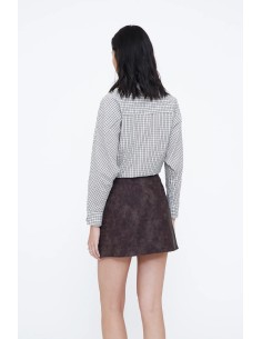 FALDA CORTA DE PIEL EFECTO COCODRILO 11233 2