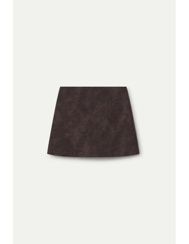 FALDA CORTA DE PIEL EFECTO COCODRILO 11233