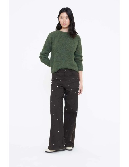 JERSEY MEZCLA LANA VERDE OSCURO 10806