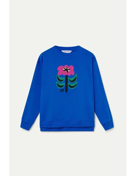 SUDADERA 100% ALGODON CON PARCHE FLORAL NEO GARDEN 42016