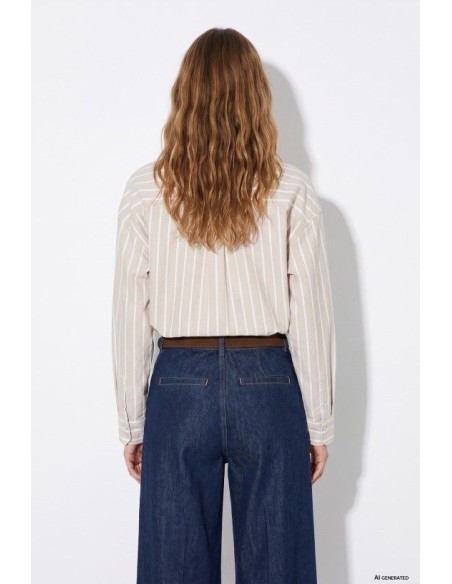CAMISA RAYAS TANCY_1 BEIGE