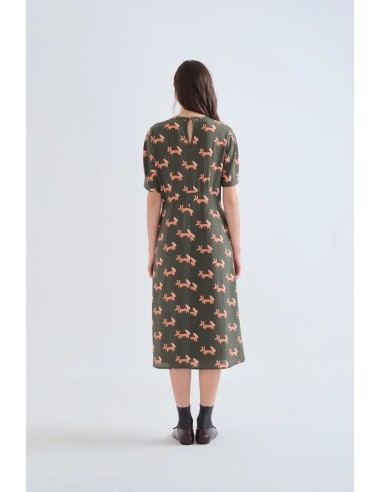 VESTIDO MIDI CON ESTAMPADO VOLPE 11021
