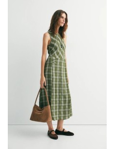 VESTIDO ERIN CUADROS VERDES 2