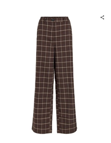 PANTALON WIDE CUADROS VISERENA