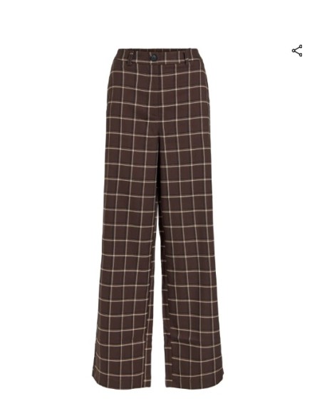 PANTALON WIDE CUADROS VISERENA