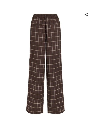 PANTALON WIDE CUADROS VISERENA