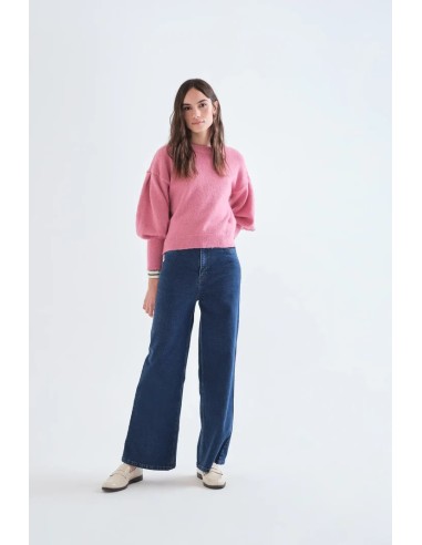 JERSEY ROSA MANGA ABULLONADA 10248