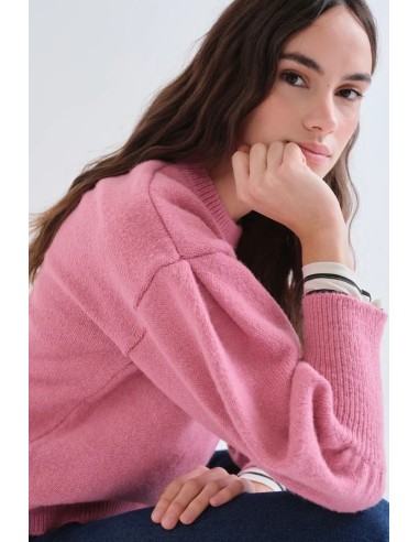 JERSEY ROSA MANGA ABULLONADA 10248