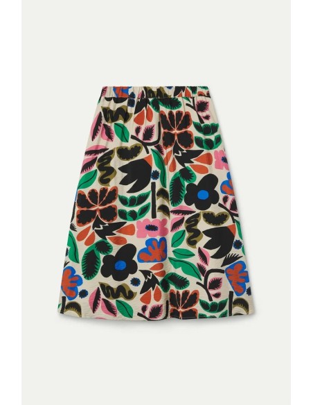 FALDA MIDI CON ESTAMPADO NEO GARDEN 12011