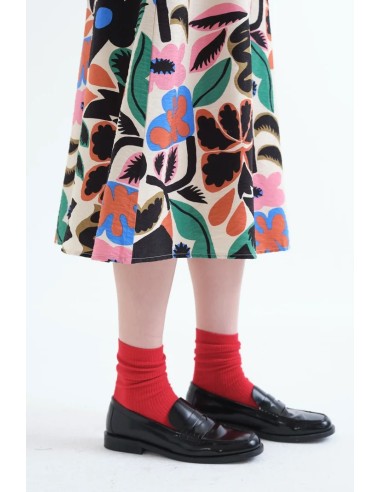 FALDA MIDI CON ESTAMPADO NEO GARDEN 12011