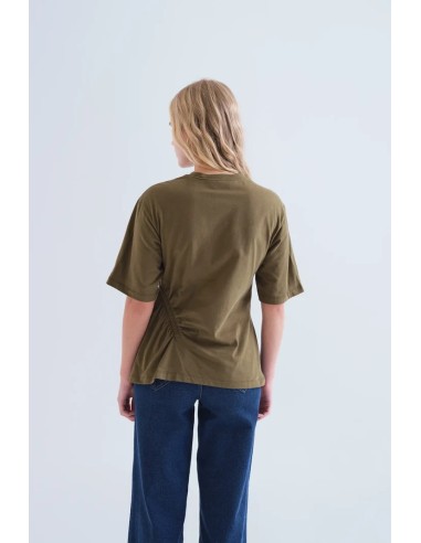 CAMISETA BÁSICA 100%ALGODÓN VERDE OLIVA 11006