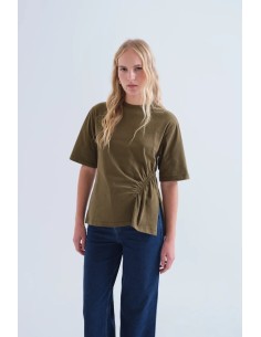 CAMISETA BÁSICA 100%ALGODÓN VERDE OLIVA 11006