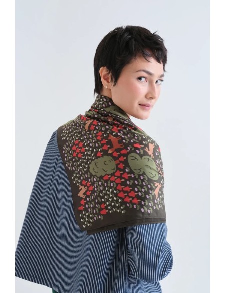 PAÑUELO CON ESTAMPADO VOLPE 11084