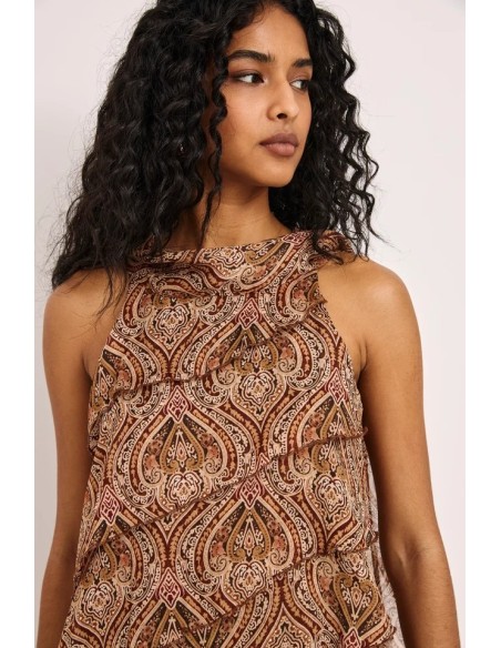 VESTIDO CORTO VOLANTES ROL