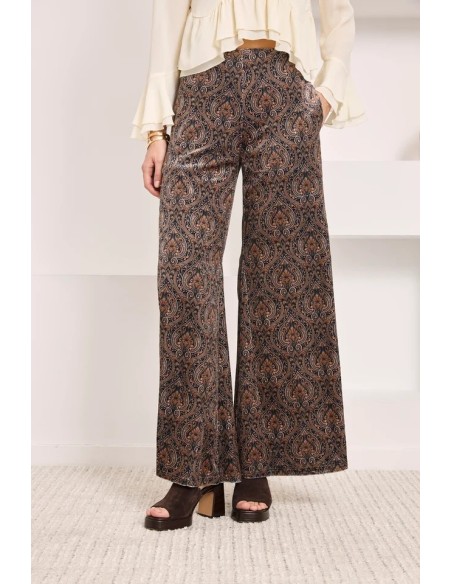 PANTALON TERCIOPELO PAISLEY ZARNITA