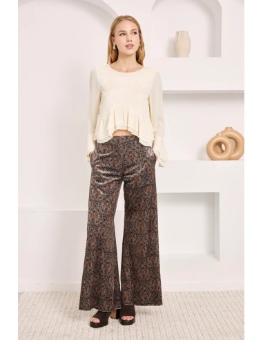PANTALON TERCIOPELO PAISLEY ZARNITA