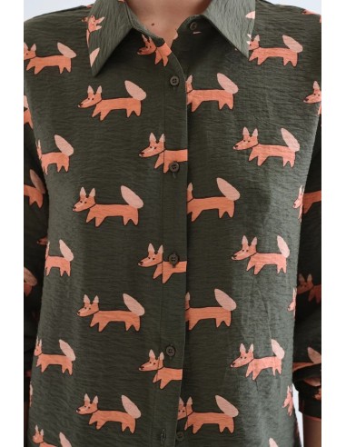 CAMISA CON ESTAMPADO VOLPE 11024