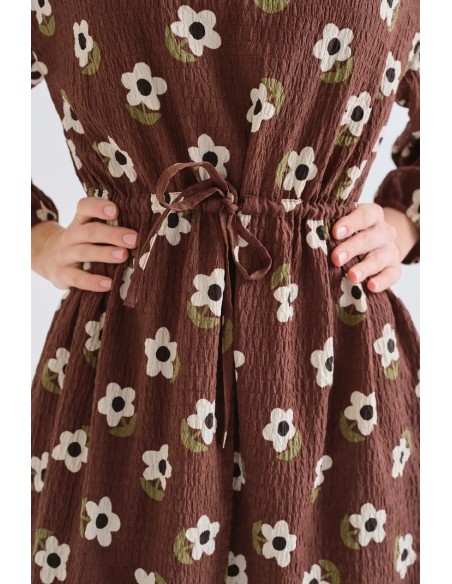 VESTIDO CORTO CON ESTAMPADO SANTINI 41016
