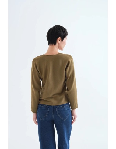 CARDIGAN VERDE OLIVA 10231