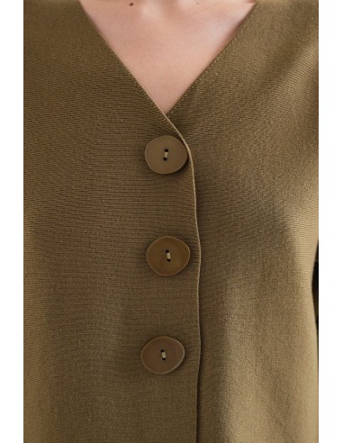 CARDIGAN VERDE OLIVA 10231