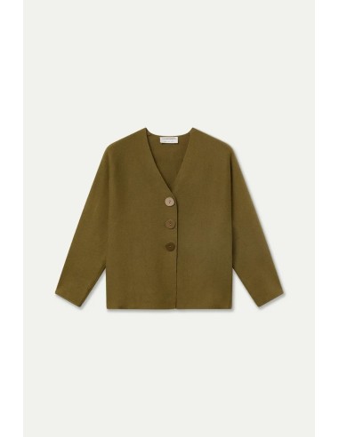 CARDIGAN VERDE OLIVA 10231