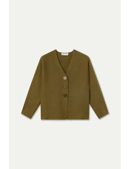 CARDIGAN VERDE OLIVA 10231