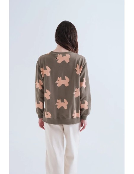 SUDADERA 100 % ALGODON CON ESTAMPADO VOLPE 42009